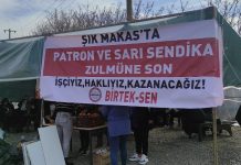 Şık Makas işçileri direnişe devam ediyor
