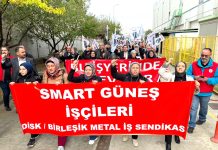 Smart Solar işçileri greve çıktı