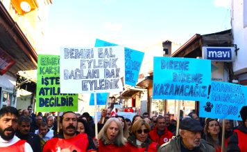 Divriği’de madenci yürüyüşü