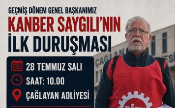 TUTSAK SENDİKACILARA ÖZGÜRLÜK!